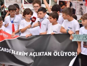 Trabzon’da İsrail’in Gazze’ye yönelik saldırıları protesto edildi