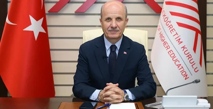 YÖK Başkanı Özvar’dan üniversiteye yerleşen öğrencilere çağrı