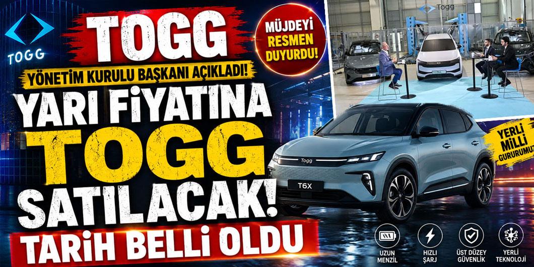 TOGG Yönetim Kurulu Başkanı açıkladı! Yarı fiyatına satılacak, tarih belli oldu