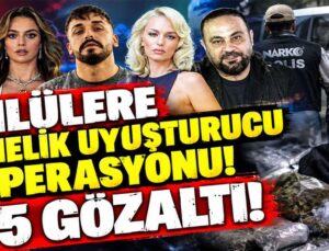 Ünlülere yeni uyuşturucu operasyonu! Aras Bulut İynemli, Melis Sezen ve Rapçi Sefo dahil 15 gözaltı