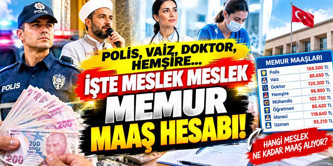 Polis, vaiz, doktor, hemşire… İşte meslek meslek memur maaş hesabı